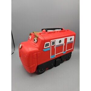 Chuggington Wilson Learning Curve Red Plastic Carry Case For Diecast Train Cars